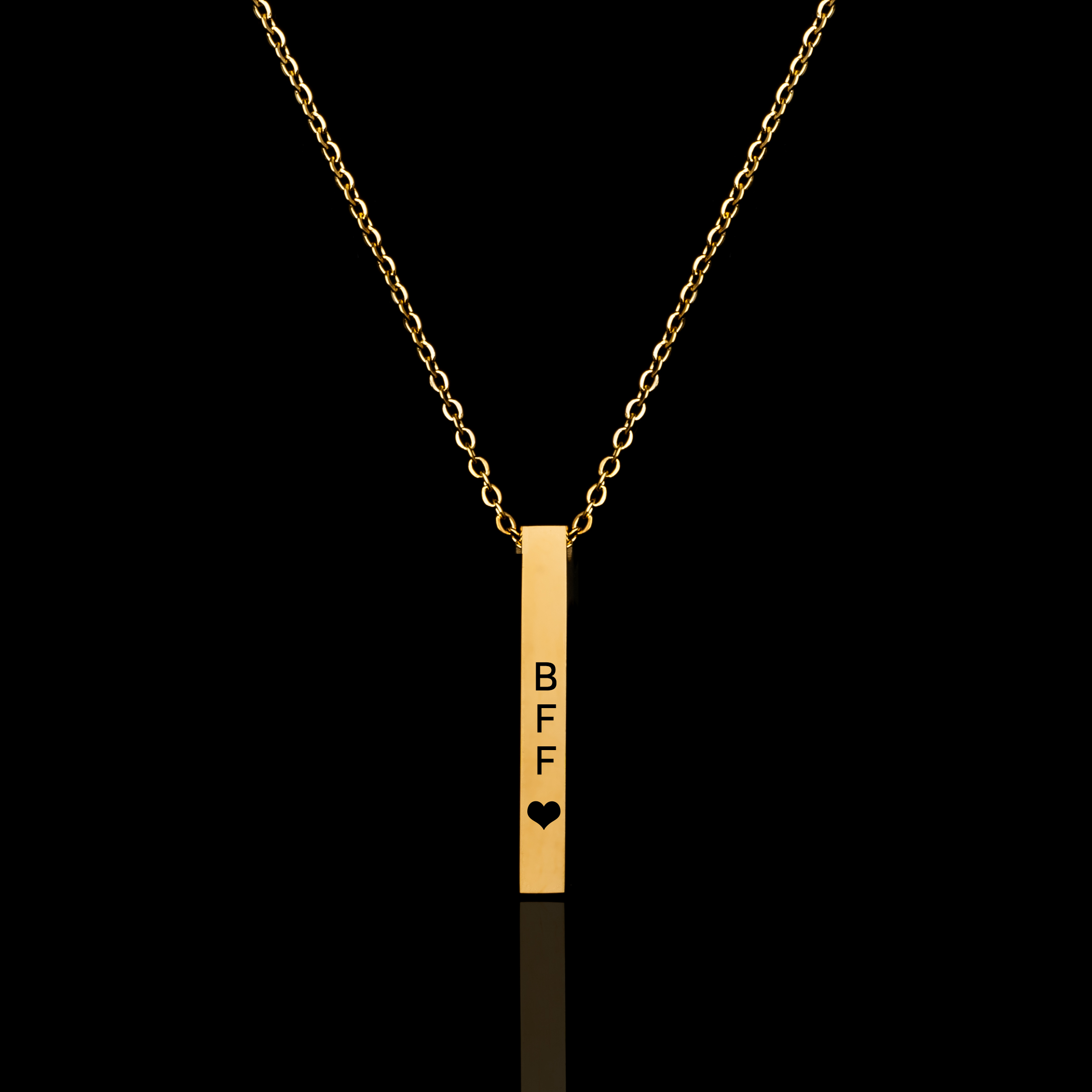 Personalised Cuboid Pendant - Pre Engraved