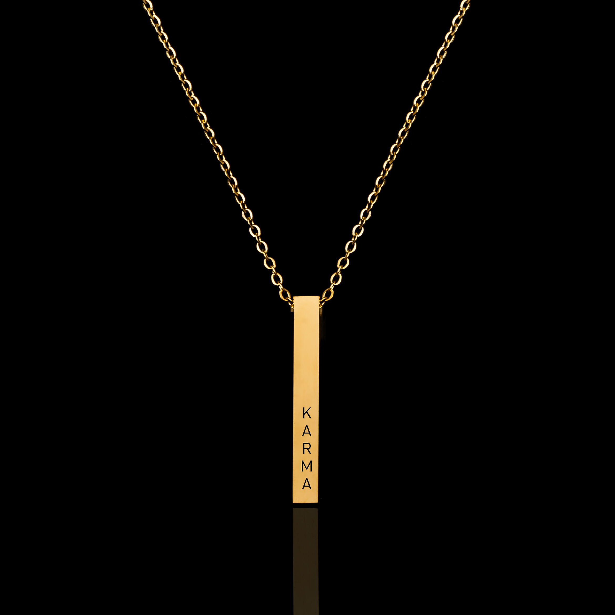 Personalised Cuboid Pendant - Pre Engraved