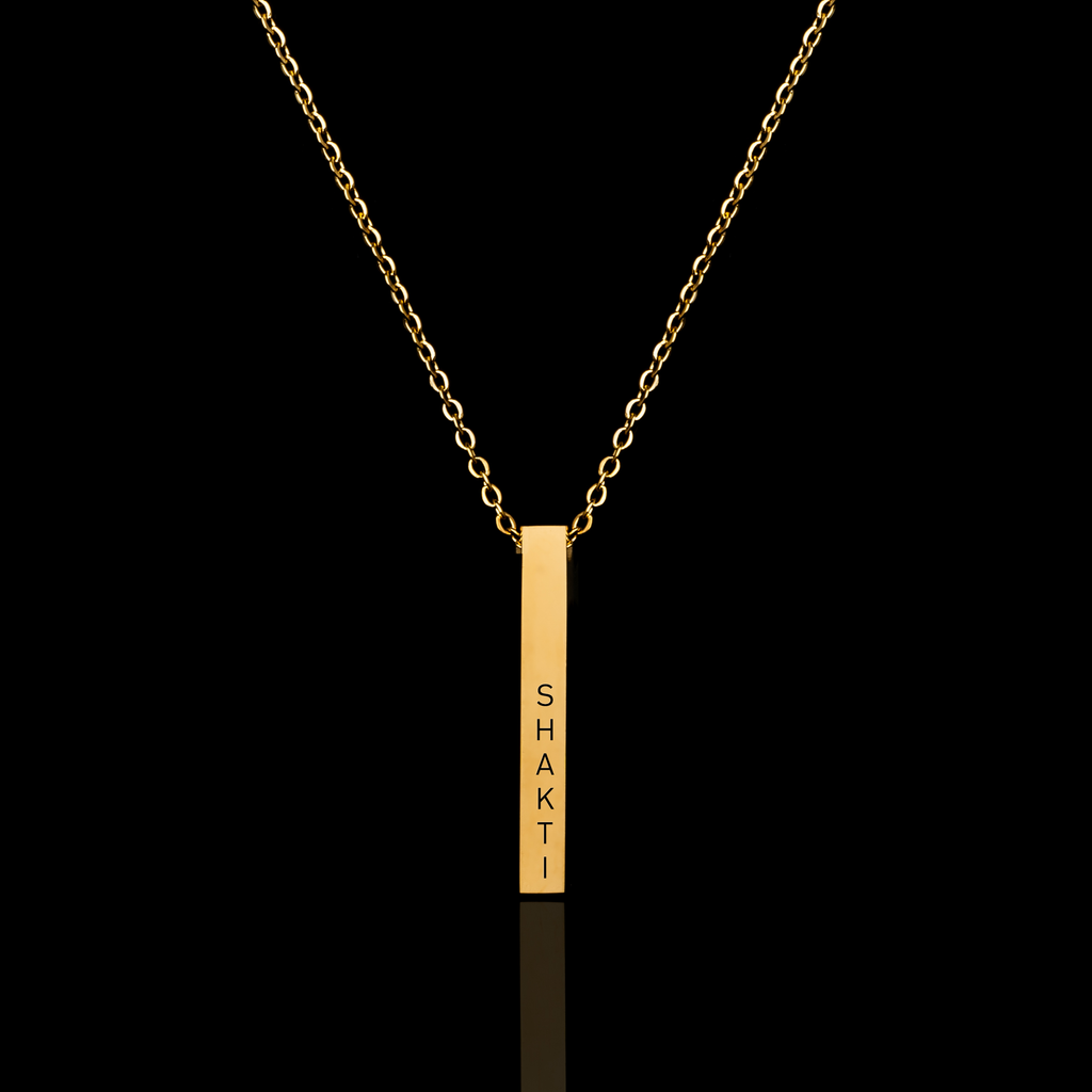 Personalised Cuboid Pendant - Pre Engraved