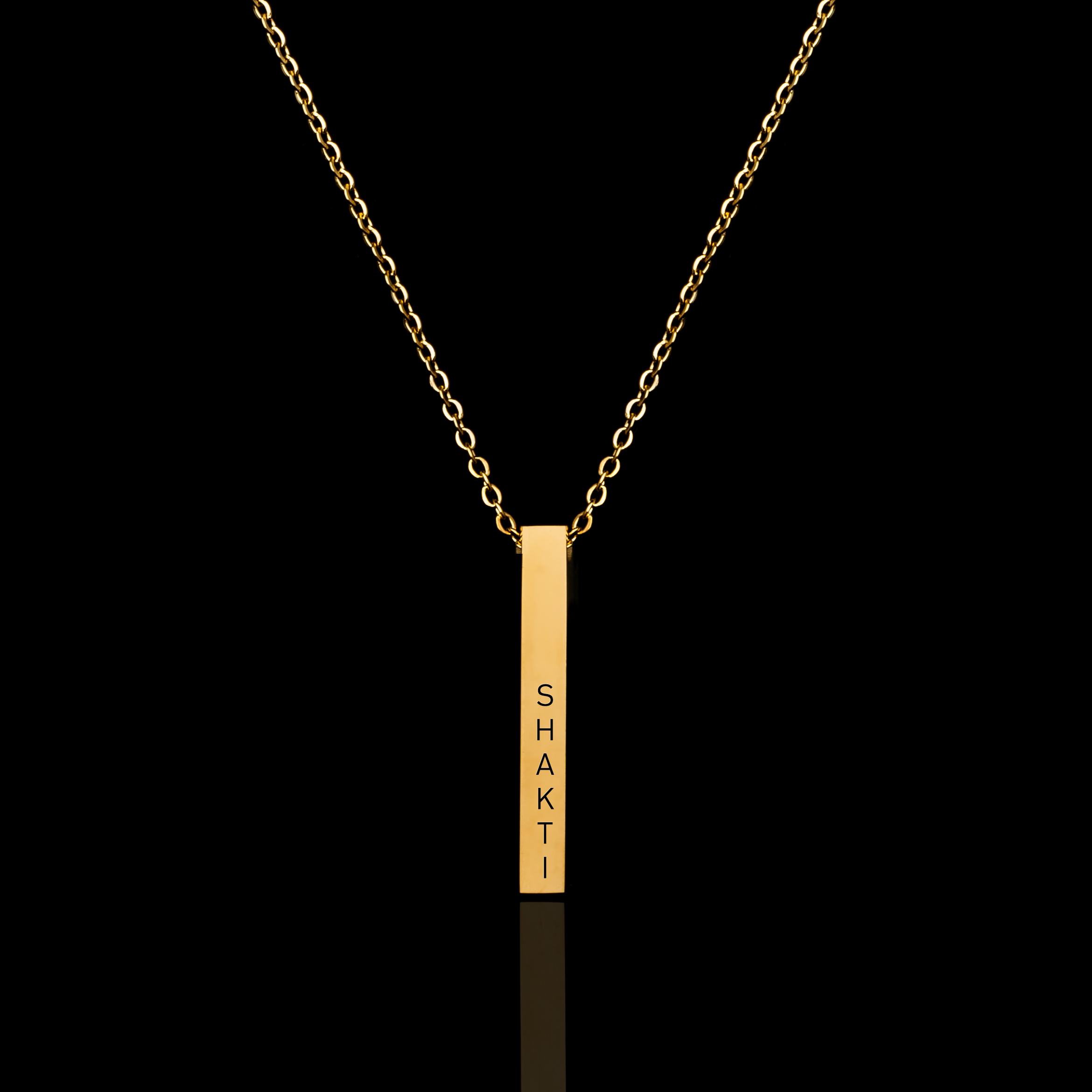 Personalised Cuboid Pendant - Pre Engraved