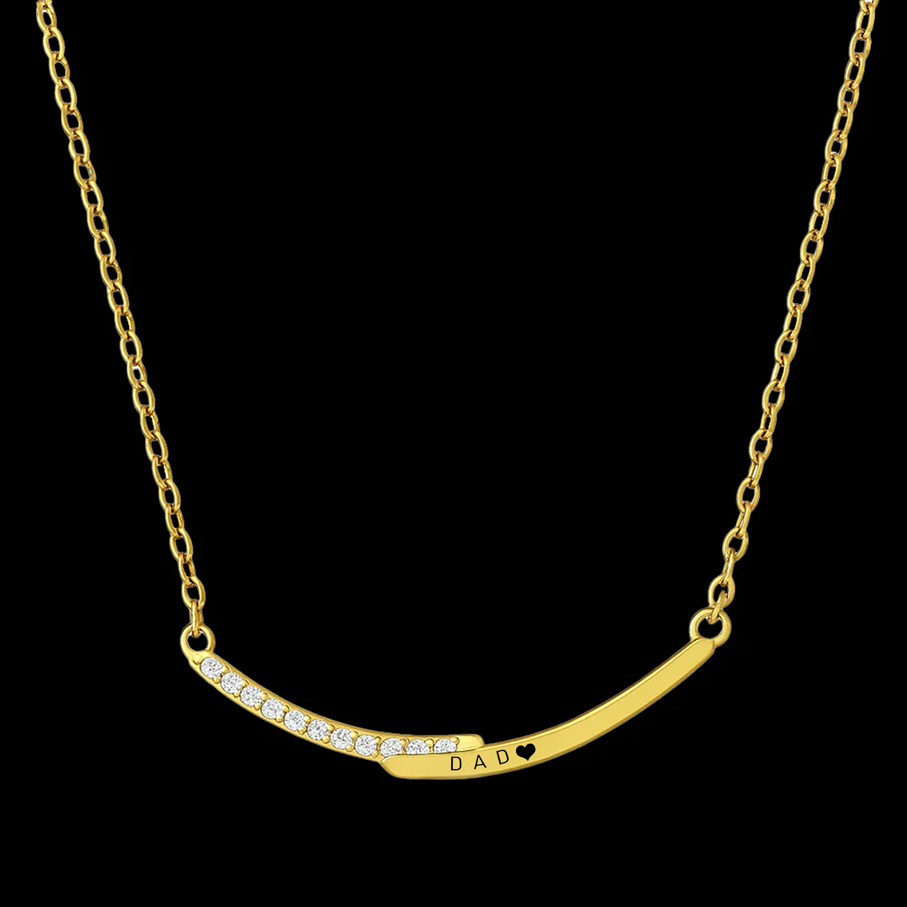 Personalised Smile Pendant - Pre Engraved