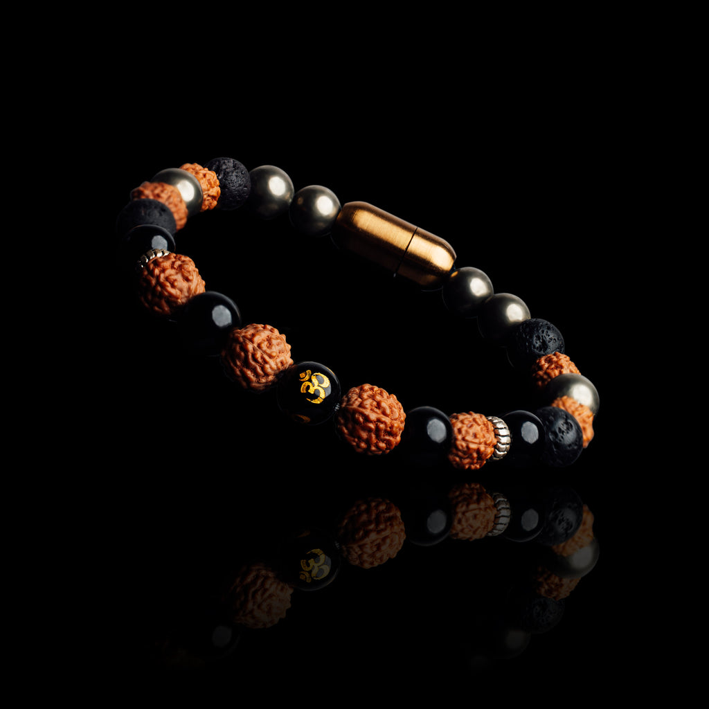 OM RUDRAKSHA ENERGY BRACELET (PERSONALISED)