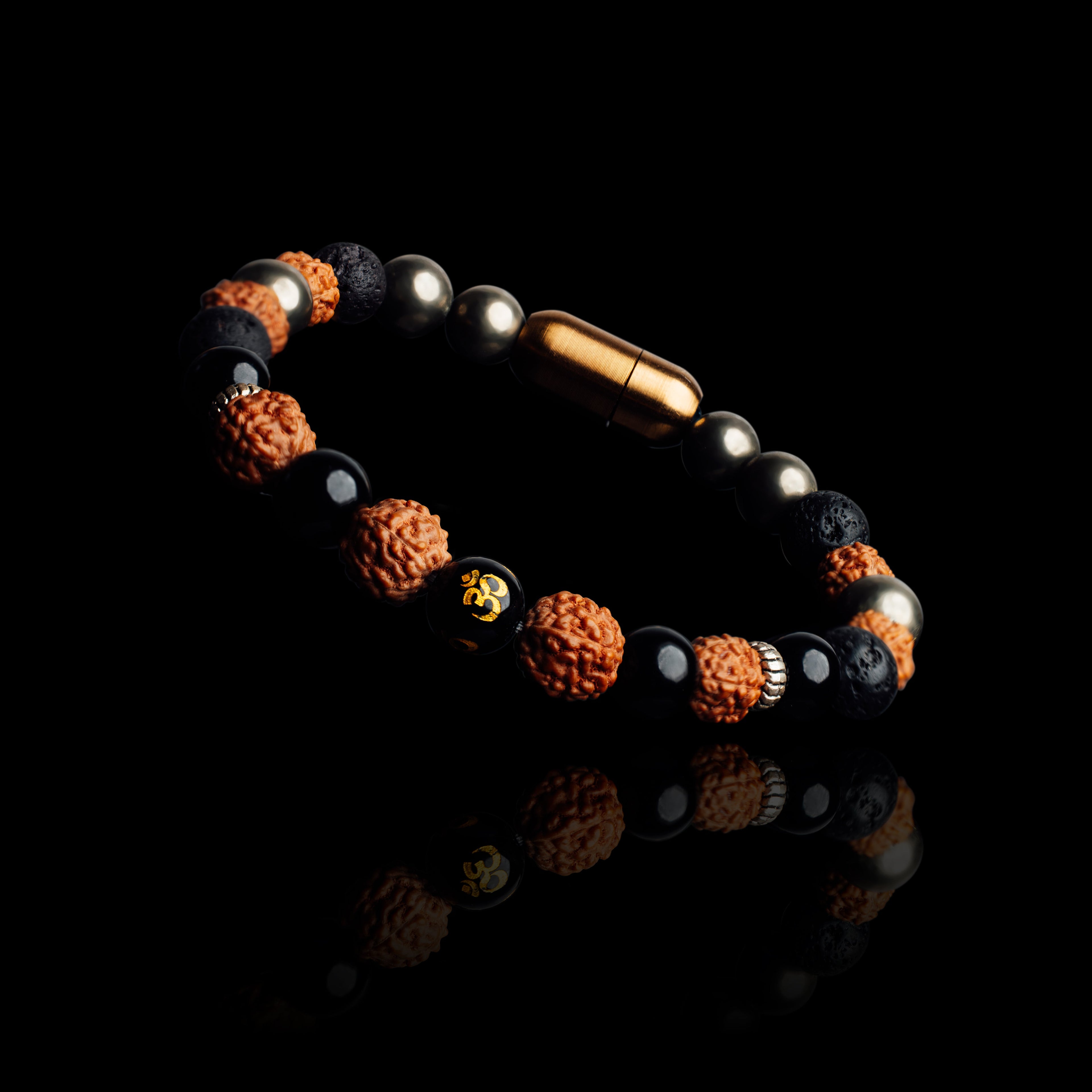 OM RUDRAKSHA ENERGY BRACELET (PERSONALISED)