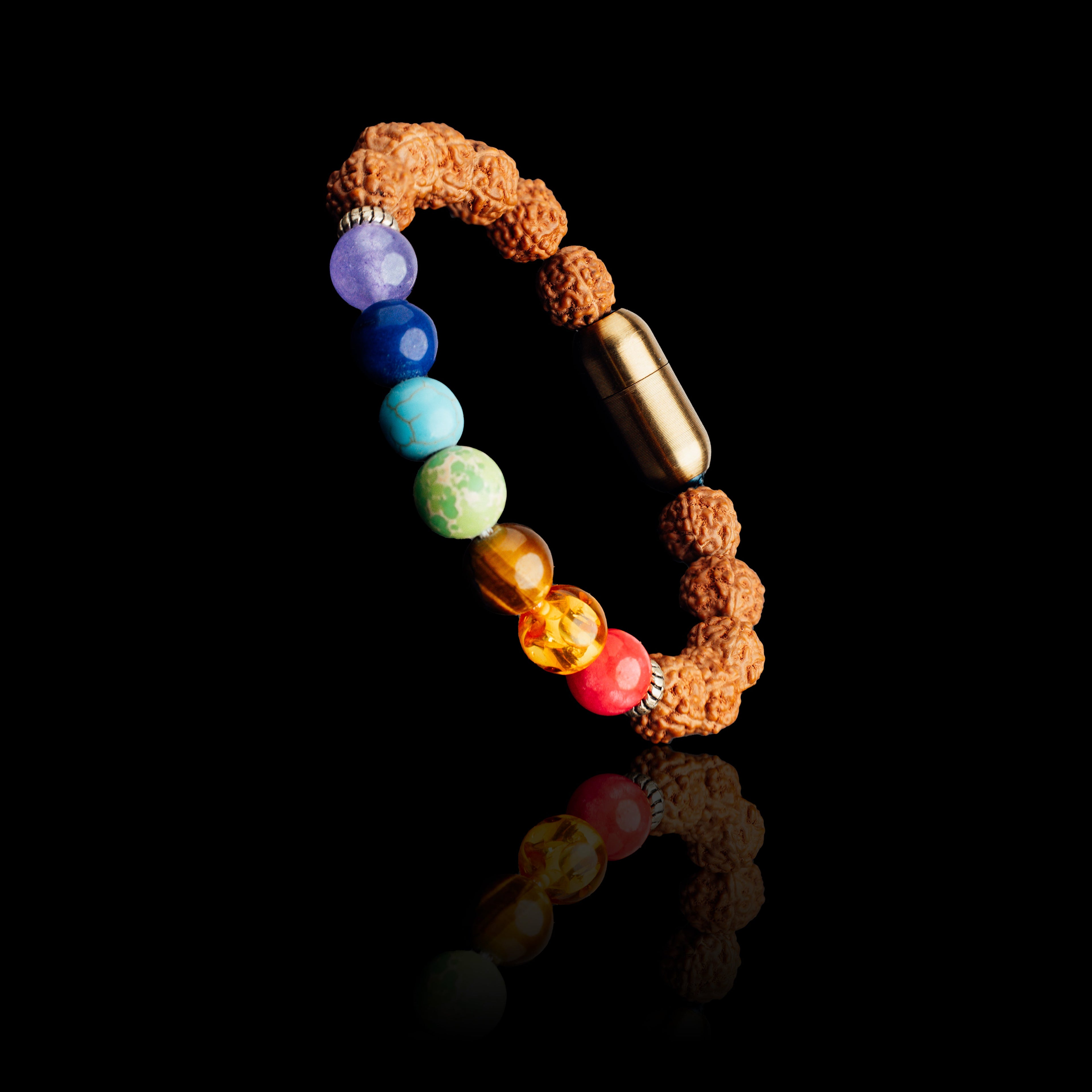 7 CHAKRA RUDRAKSHA BRACELET (PERSONALISED)