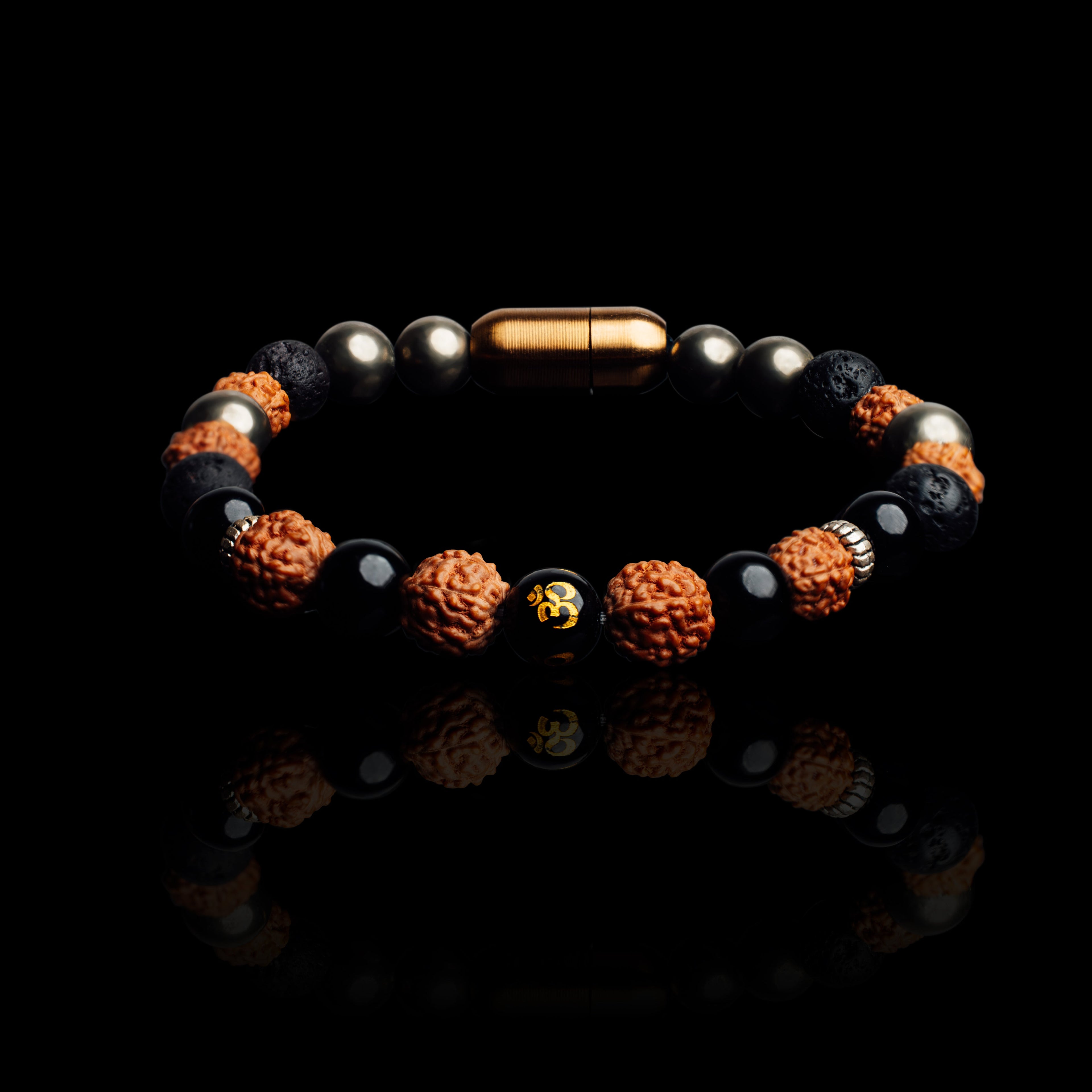 OM RUDRAKSHA ENERGY BRACELET (PERSONALISED)