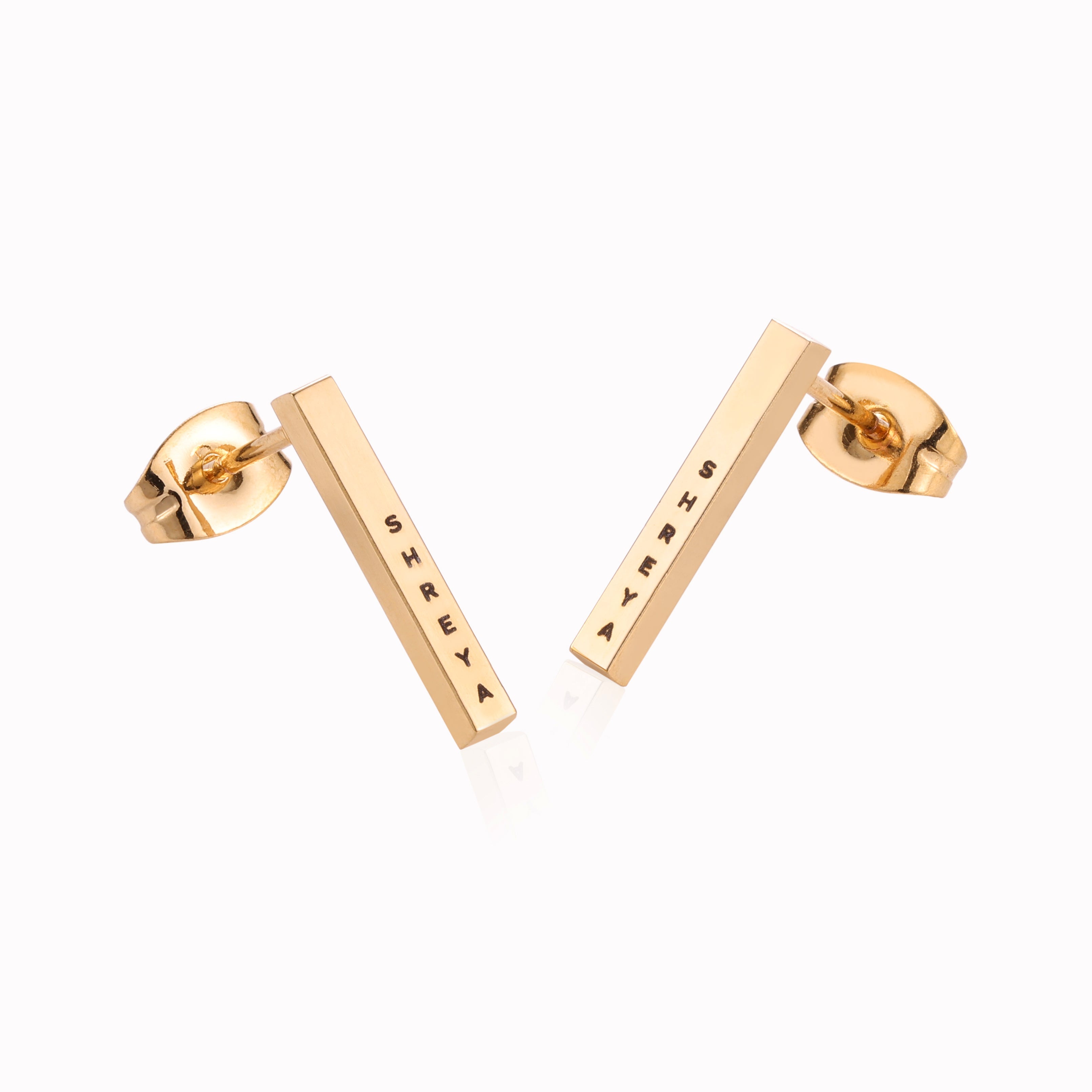 Personalised Cuboid Earrings