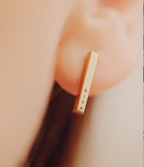 Personalised Cuboid Earrings