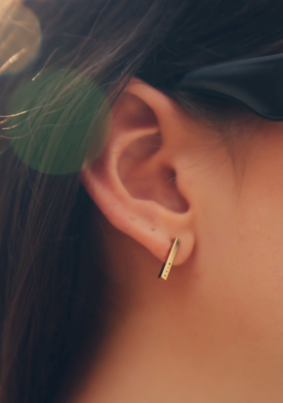 Personalised Cuboid Earrings