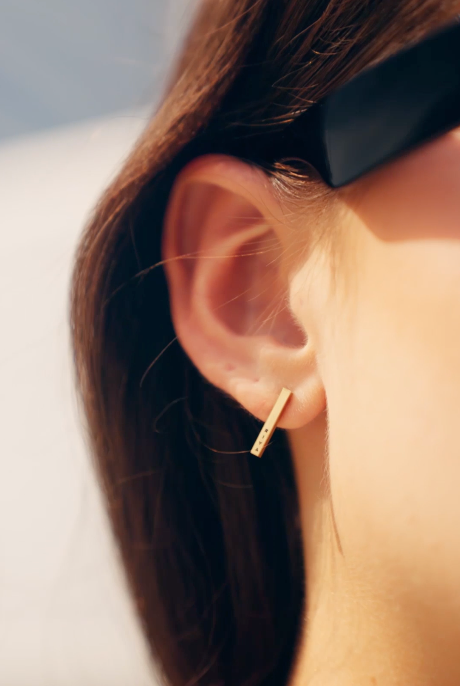 Personalised Cuboid Earrings