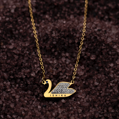 Personalised Swan Pendant