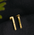 Personalised Cuboid Earrings