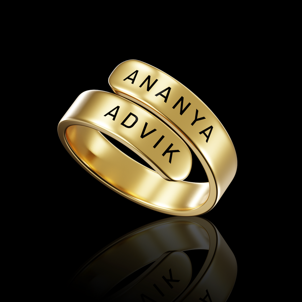 Personalised Wave Ring