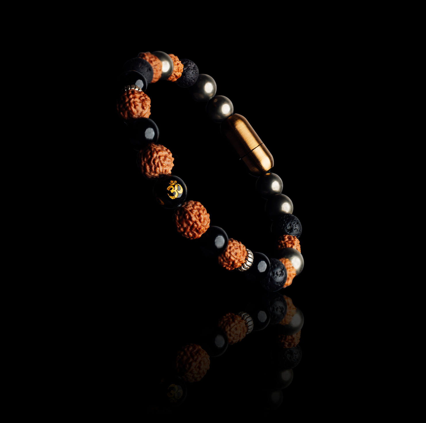 OM RUDRAKSHA ENERGY BRACELET (PERSONALISED)