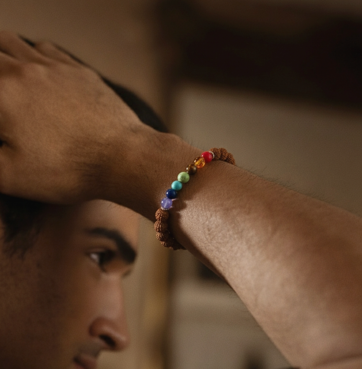 7 CHAKRA RUDRAKSHA BRACELET (PERSONALISED)