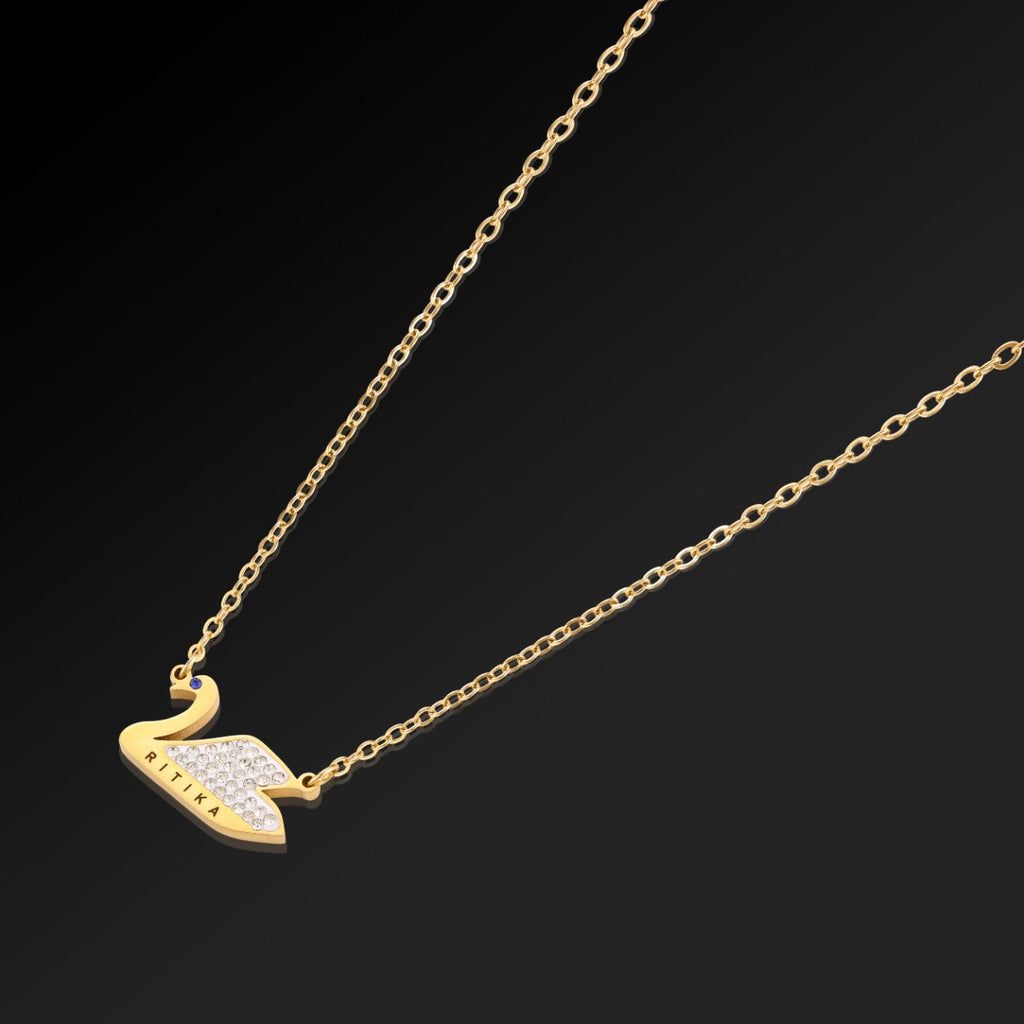 Personalised Swan Pendant