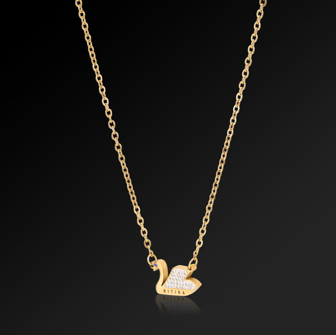 Personalised Swan Pendant