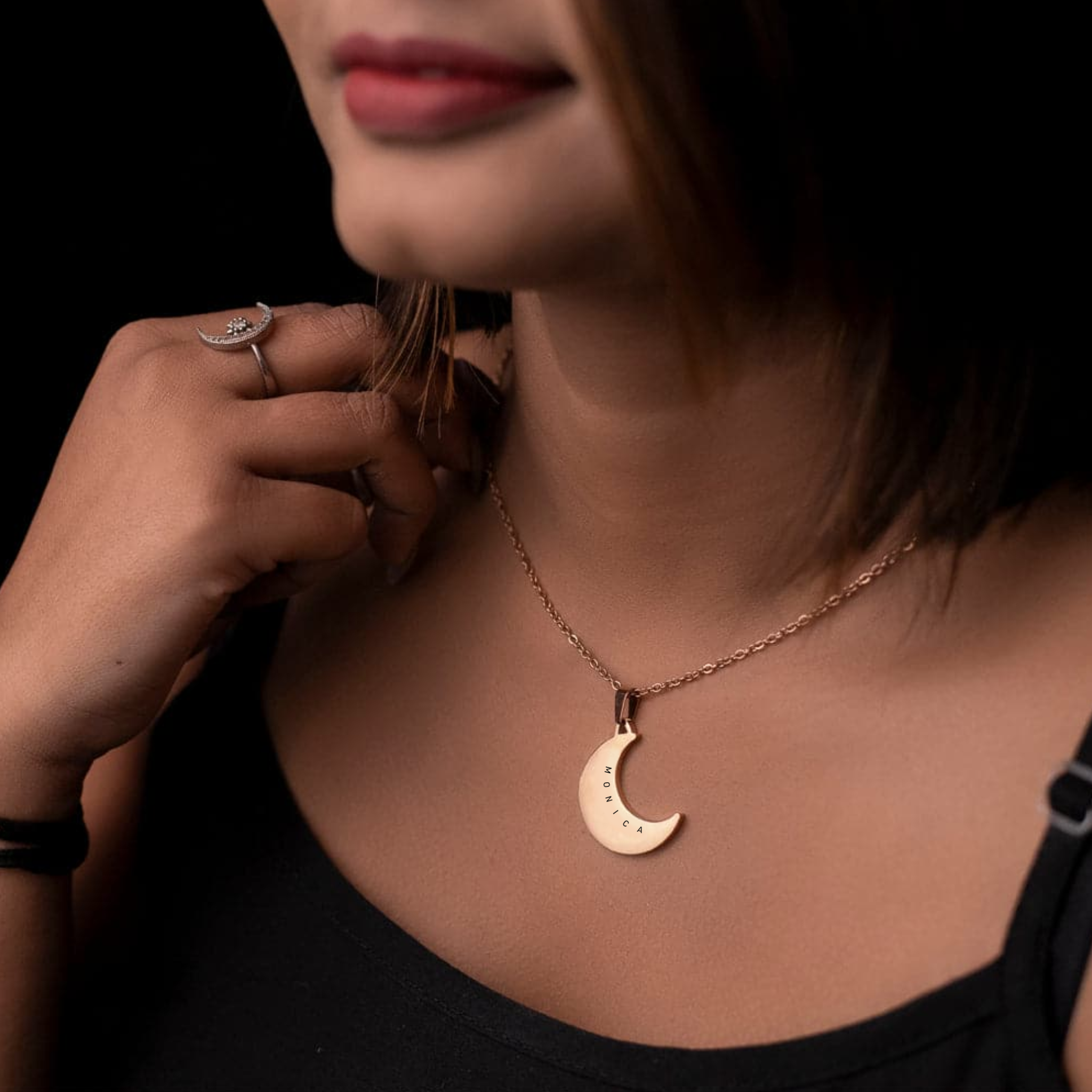 Shape of Moon Pendant