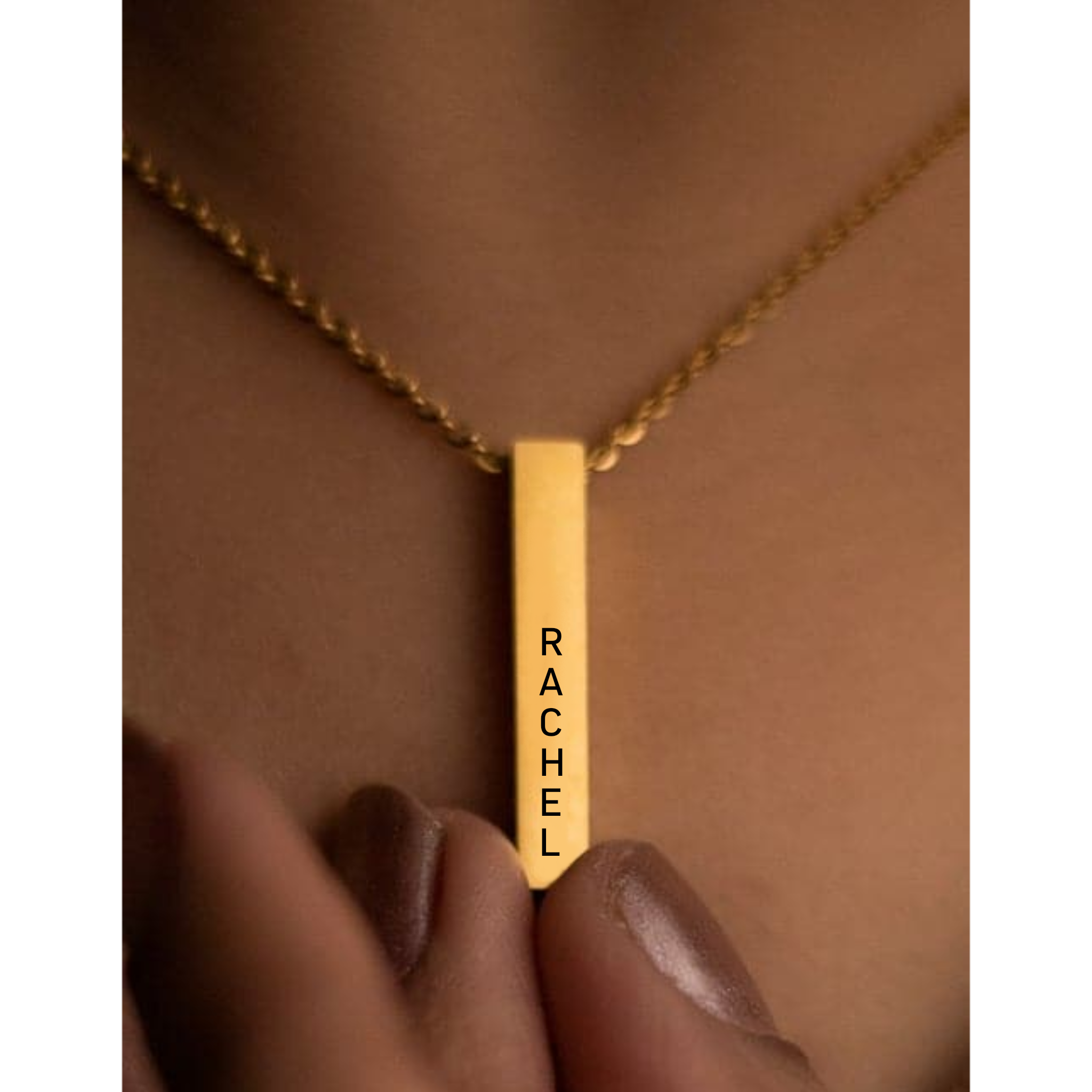 Personalised Cuboid Pendant