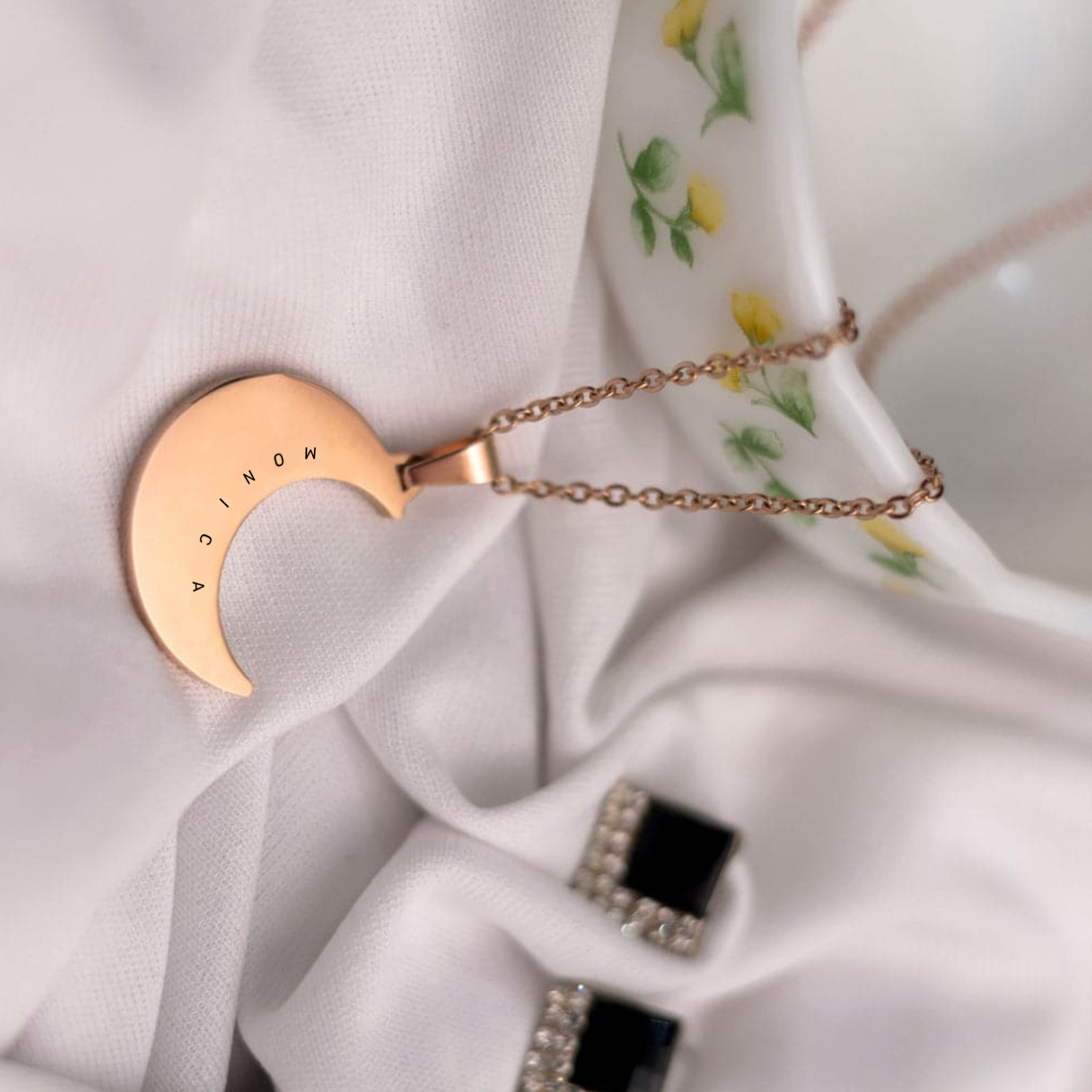 Shape of Moon Pendant