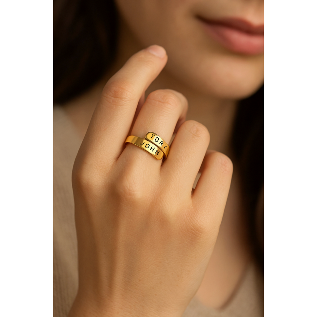 Personalised Wave Ring