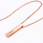 Personalised Cuboid Pendant