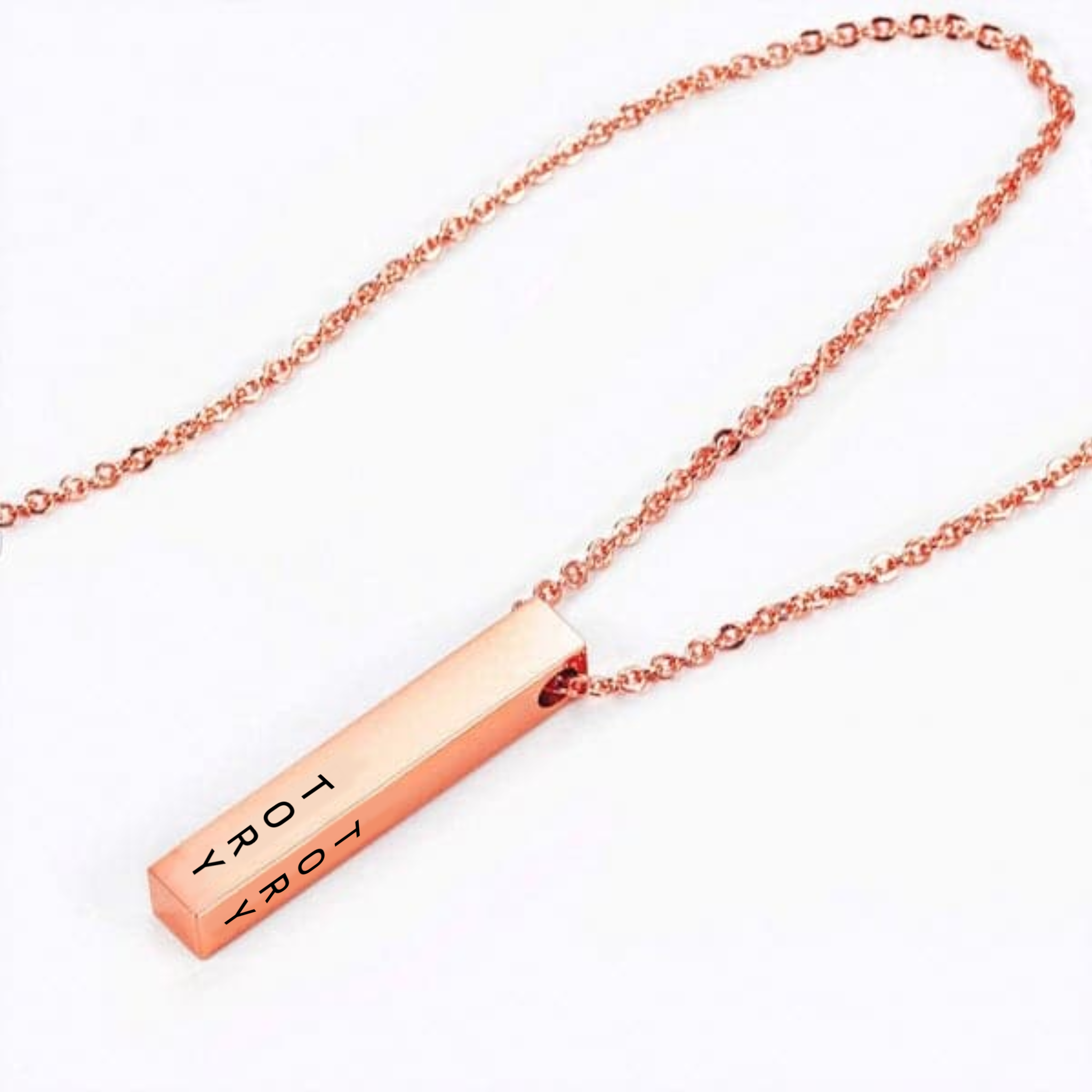 Personalised Cuboid Pendant