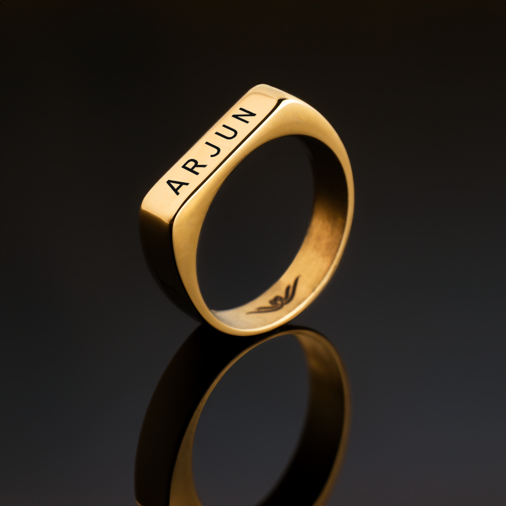 mens personalised ring