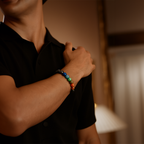 7 CHAKRA HEALING BRACELET WITH PYRITE (PERSONALISED)