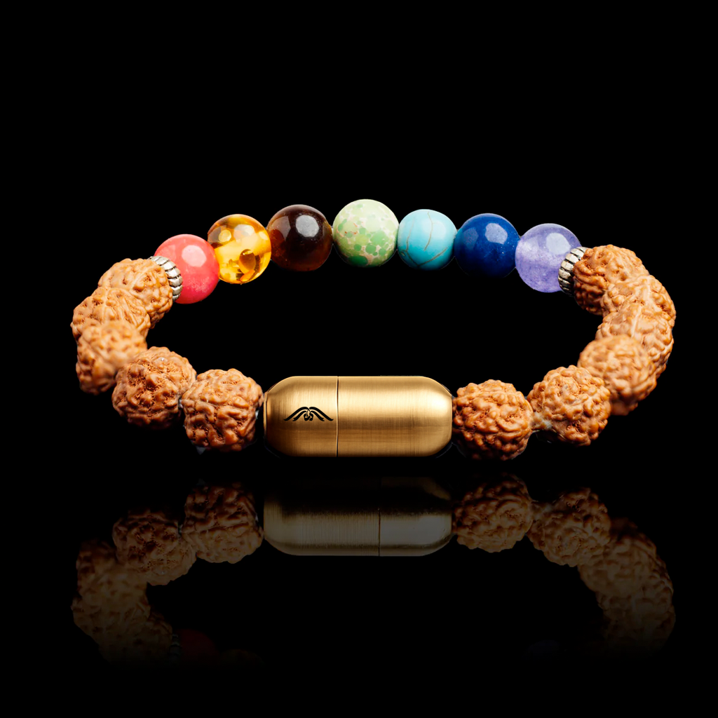 7 CHAKRA RUDRAKSHA BRACELET (PERSONALISED)