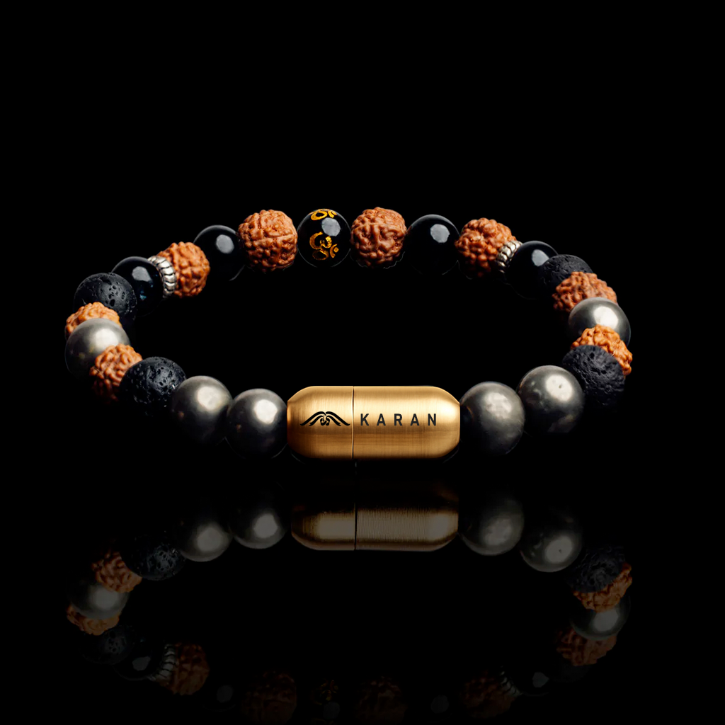 OM RUDRAKSHA ENERGY BRACELET (PERSONALISED)