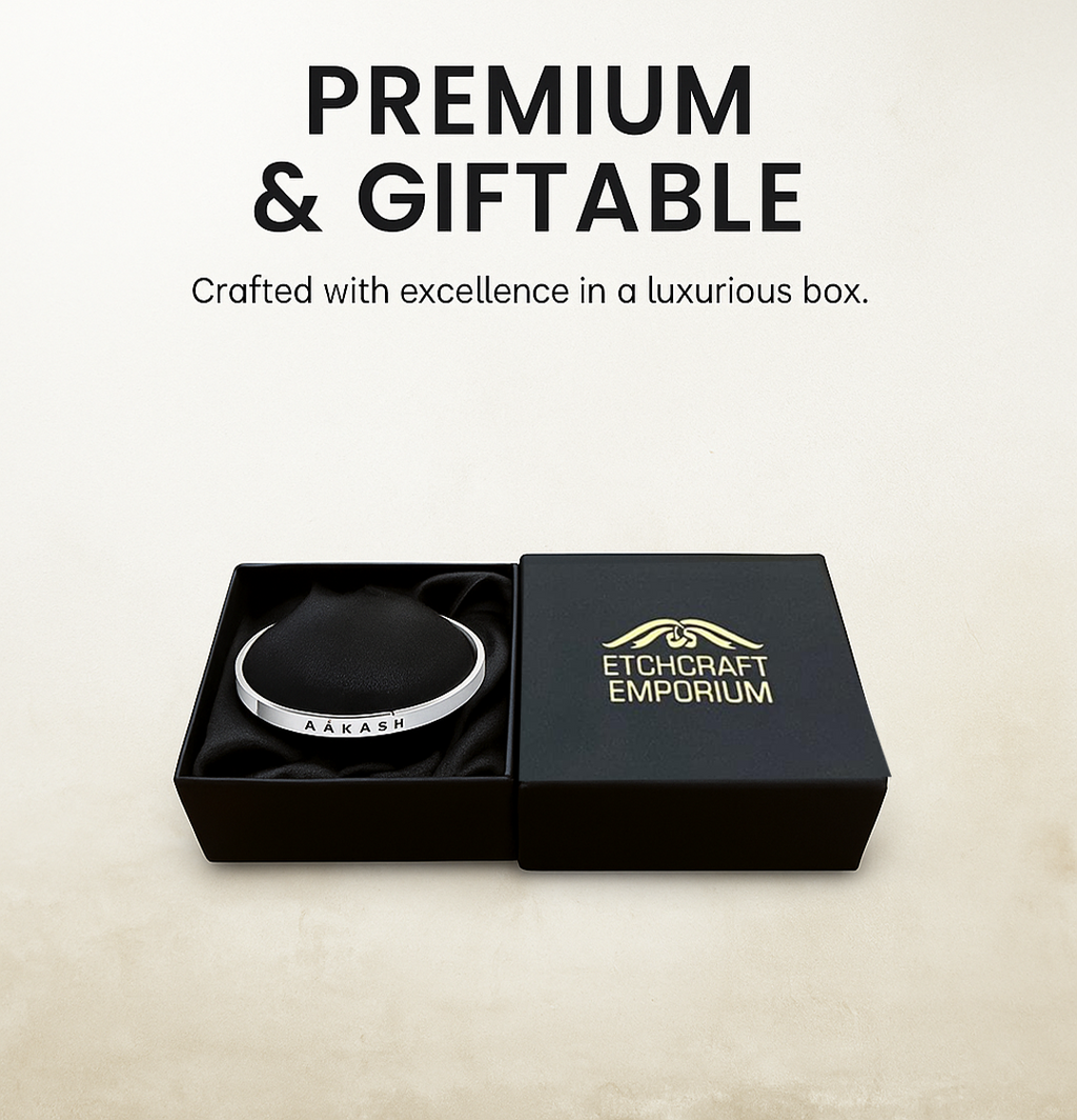 Personalised Silver Kada